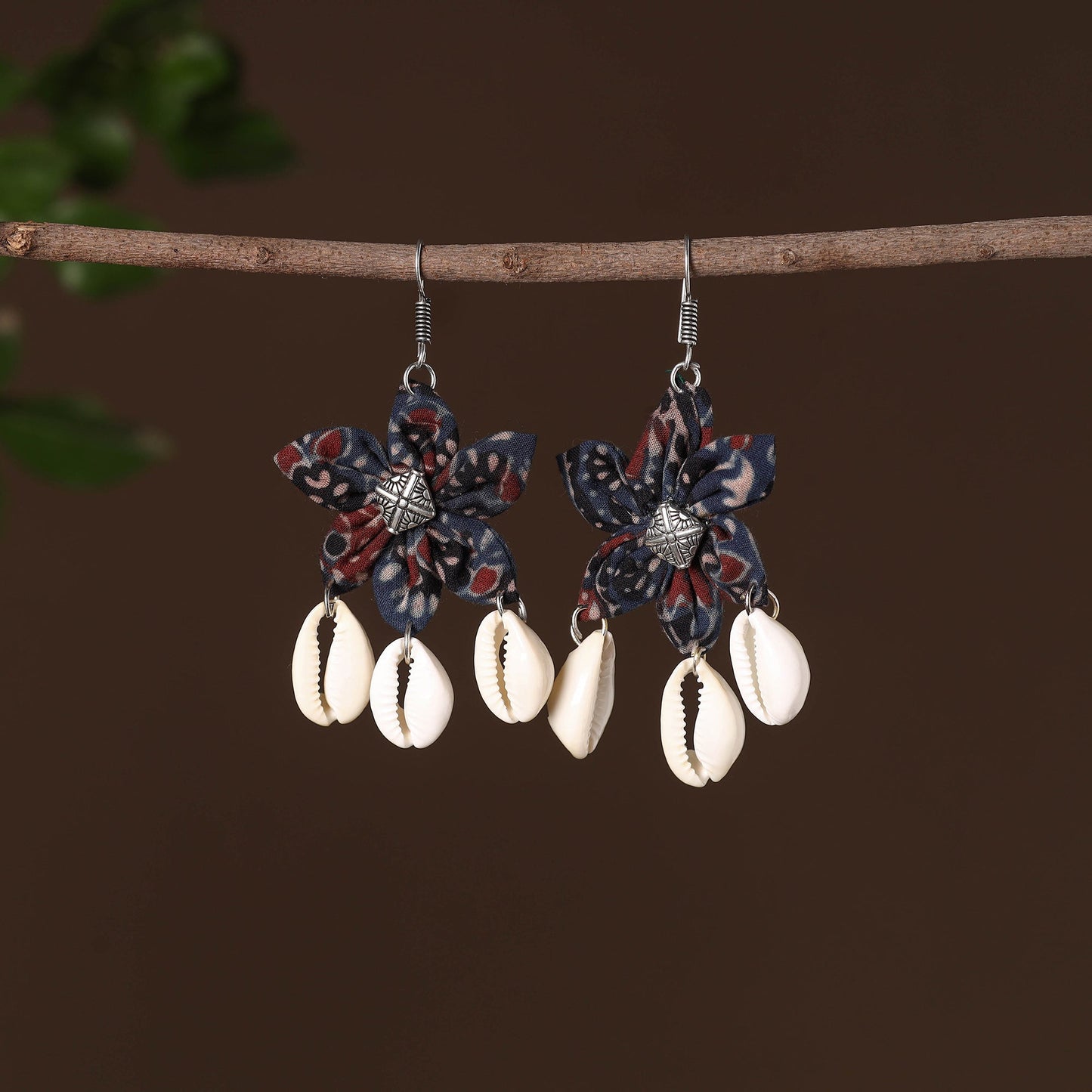 Multicolor - nabila fabart phool kali shell earrings