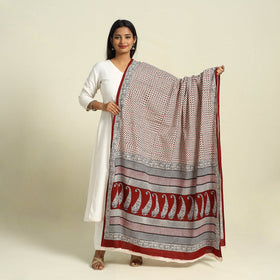 Multicolor - natural dye mul cotton bagh dupatta 10