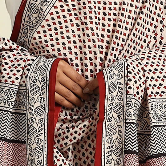 Multicolor - natural dye mul cotton bagh dupatta 10