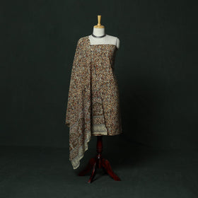Natural dyed block print cotton pedana kalamkari 2pc