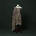 Natural dyed block print cotton pedana kalamkari 2pc