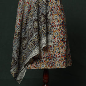 Natural dyed block print cotton pedana kalamkari 2pc