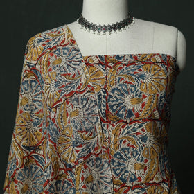 Natural dyed block print cotton pedana kalamkari 2pc