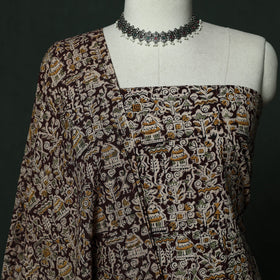 Natural dyed block print cotton pedana kalamkari 2pc