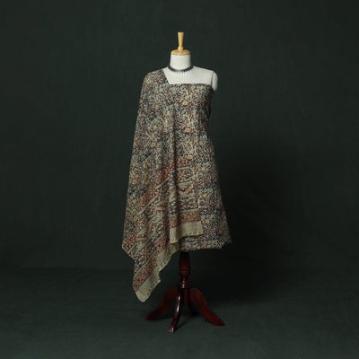 Natural dyed block print cotton pedana kalamkari 2pc
