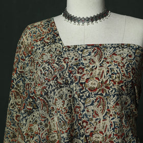 Natural dyed block print cotton pedana kalamkari 2pc