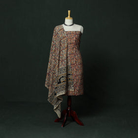 Natural dyed block print cotton pedana kalamkari 2pc