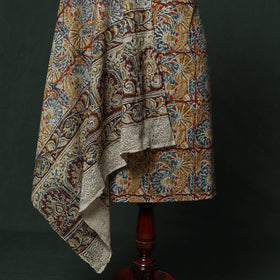 Natural dyed block print cotton pedana kalamkari 2pc