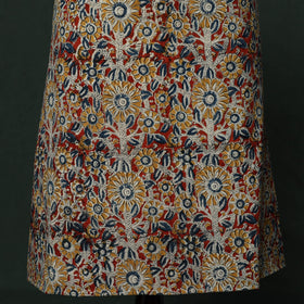 Natural dyed block print cotton pedana kalamkari 2pc