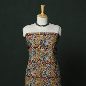 Natural dyed block print cotton pedana kalamkari 2pc