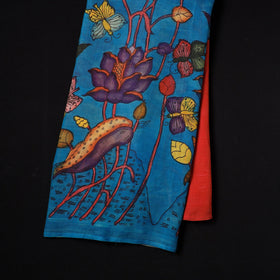 Multicolor - natural dyed chanderi silk handpainted