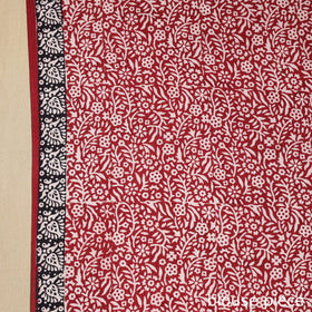 Multicolor Block Print Natural Dyed Cotton Bagh Saree