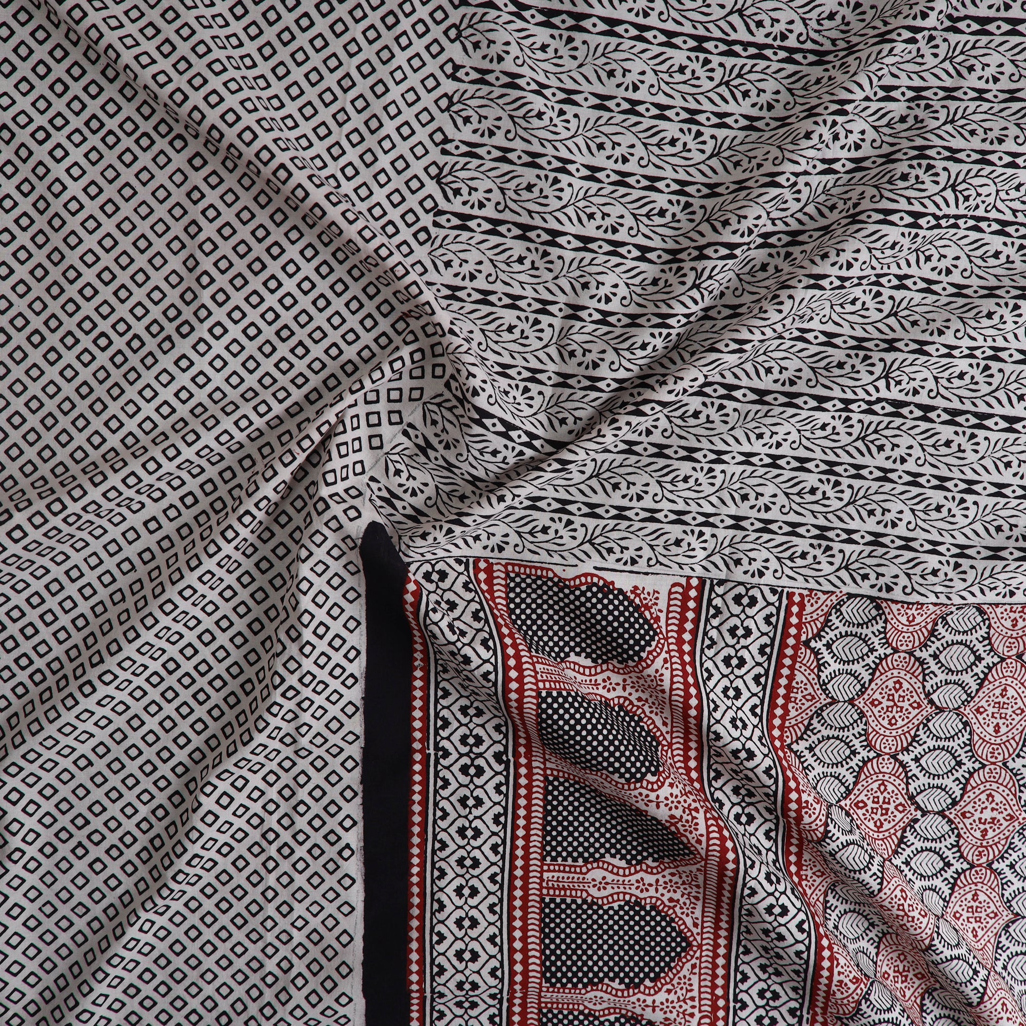  Multicolor Natural Dyed Cotton Bagh Print Kurta Material