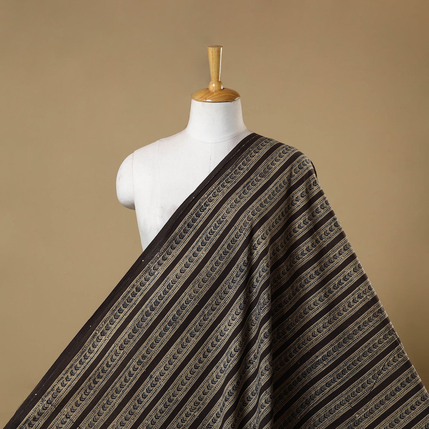 Multicolor - natural dyed cotton hand fabric 10