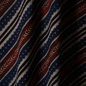 Multicolor - natural dyed cotton hand fabric 19
