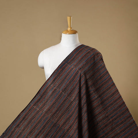 Multicolor - natural dyed cotton hand fabric 20