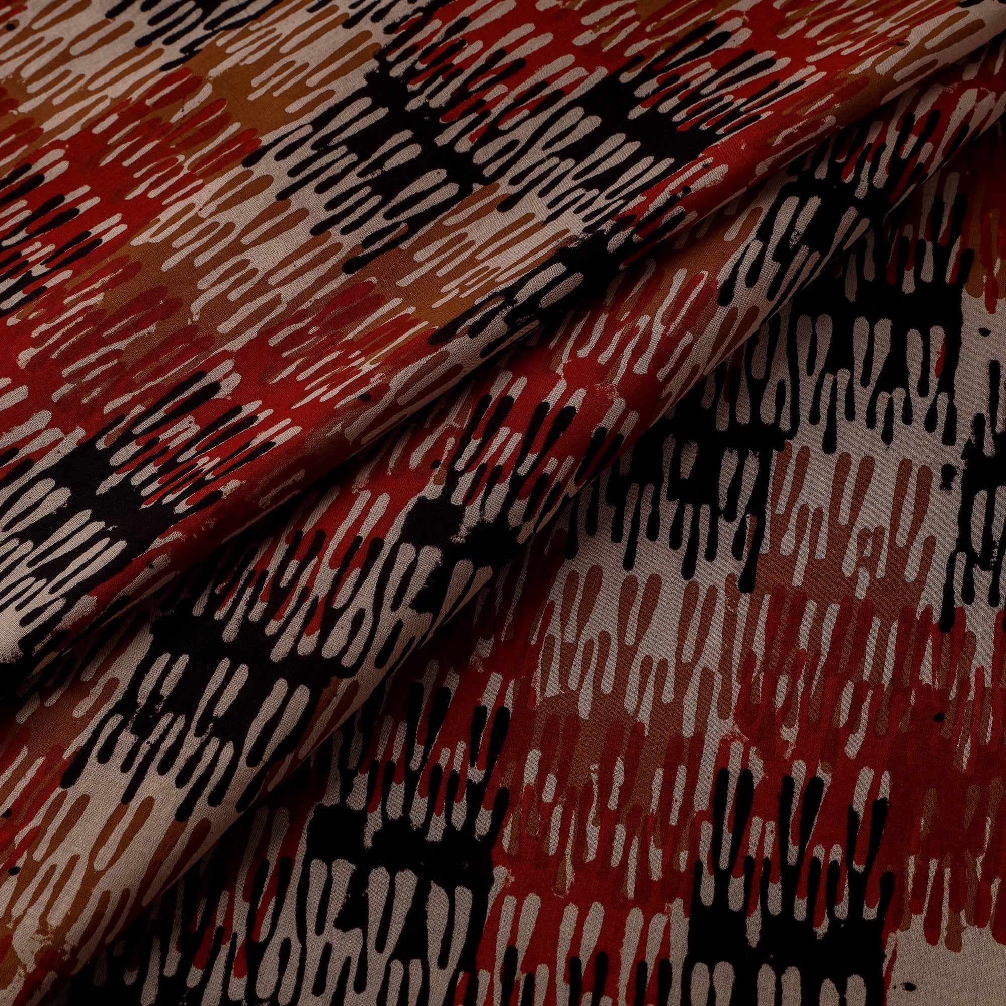 Natural dyed cotton hand kalamkari bagru fabric 40