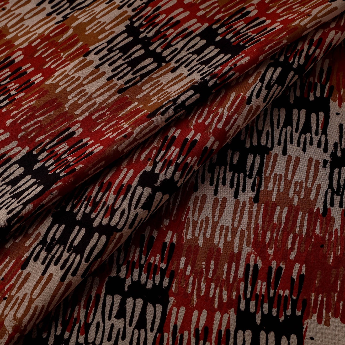 Natural dyed cotton hand kalamkari bagru fabric 40