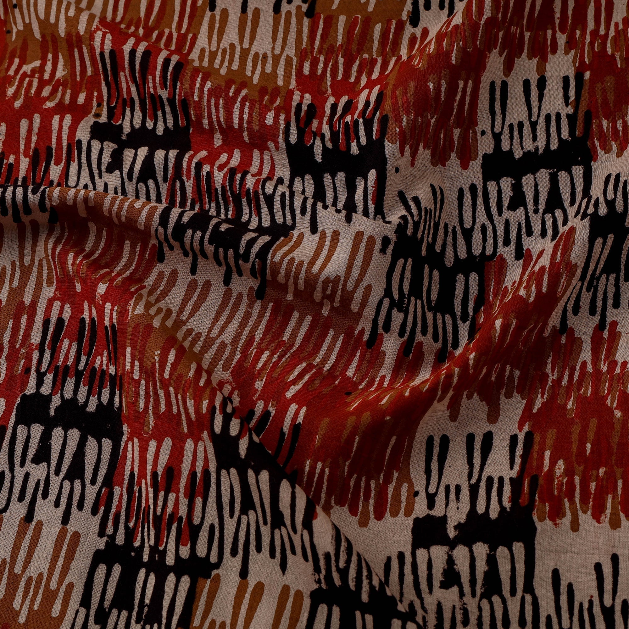 Natural dyed cotton hand kalamkari bagru fabric 40