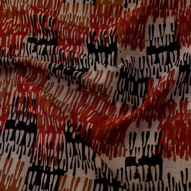 Natural dyed cotton hand kalamkari bagru fabric 40