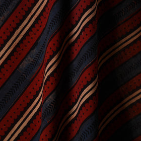 Multicolor - natural dyed cotton hand fabric 13