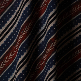 Multicolor - natural dyed cotton hand fabric 19