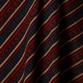 Multicolor - natural dyed cotton hand fabric 23