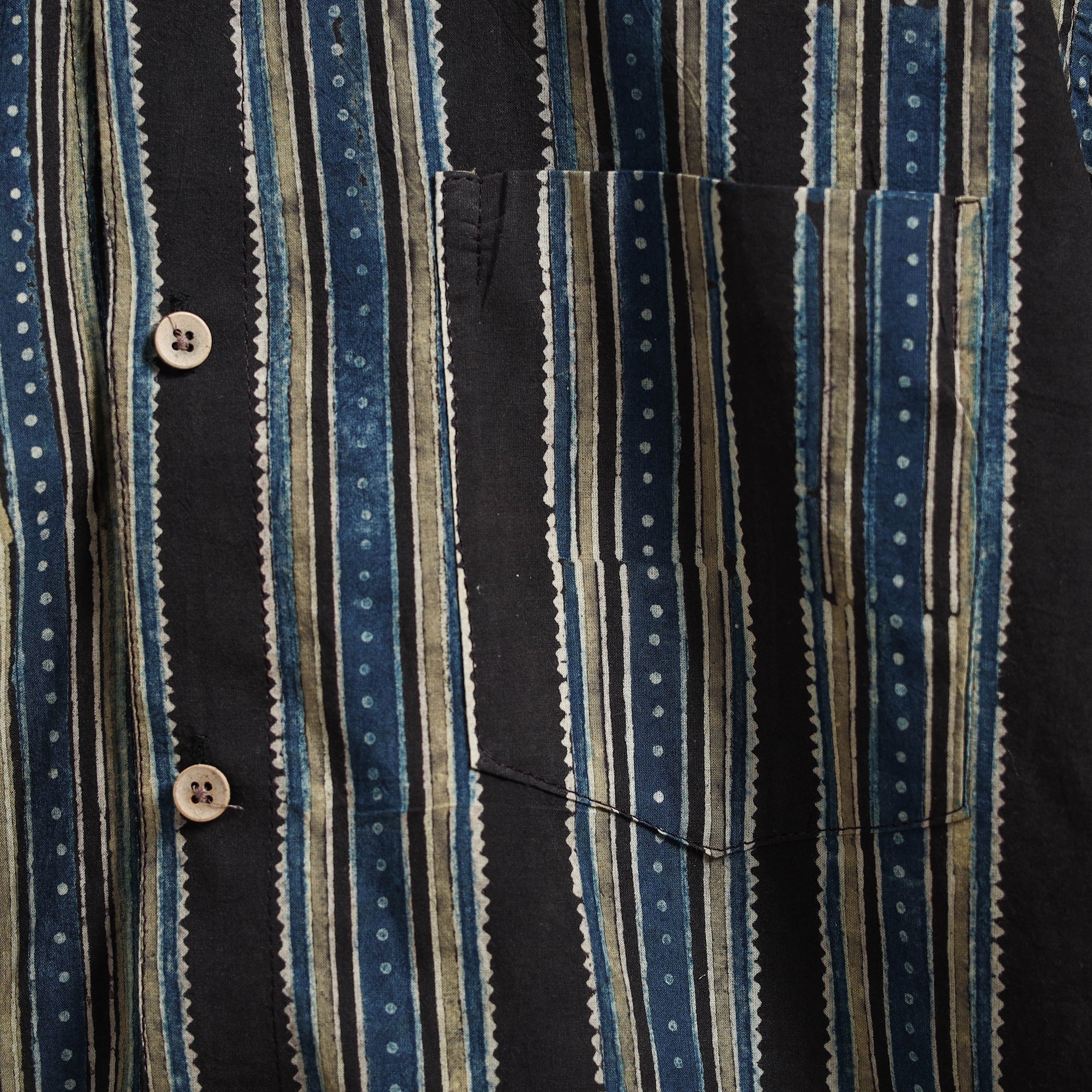 Multicolor - natural dyed cotton men full sleeve shirt 03