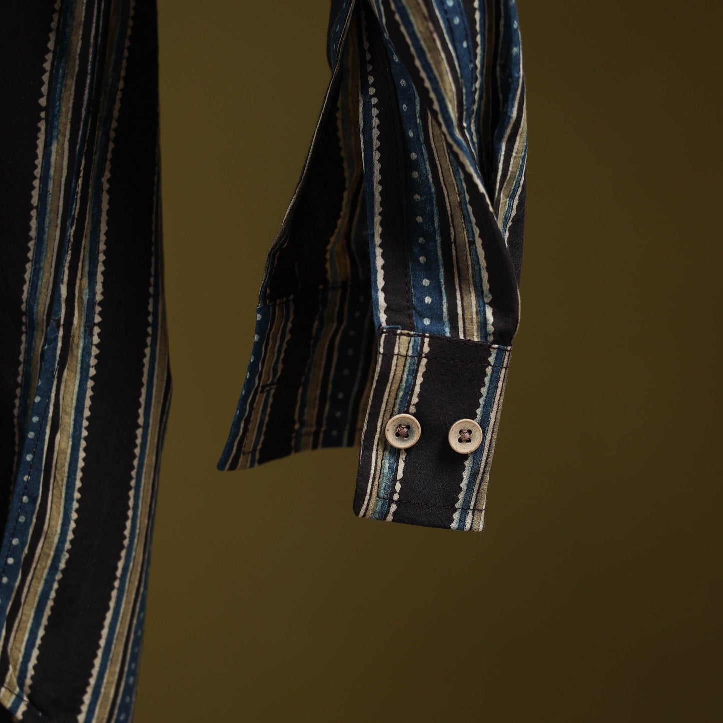 Multicolor - natural dyed cotton men full sleeve shirt 03