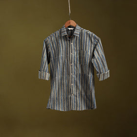 Multicolor - natural dyed cotton men full sleeve shirt 08