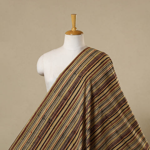 Multicolor - natural dyed cotton pedana kalamkari fabric 07