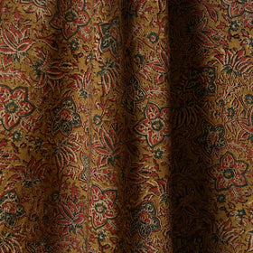 Multicolor - natural dyed cotton pedana kalamkari fabric 07