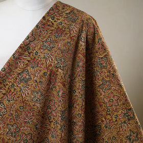Multicolor - natural dyed cotton pedana kalamkari fabric 07