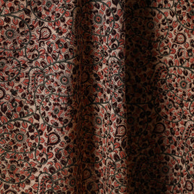 Multicolor - natural dyed cotton pedana kalamkari fabric 11