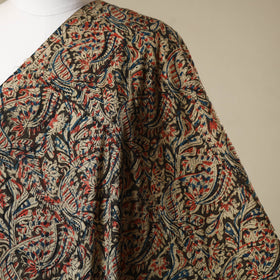 Multicolor - natural dyed cotton pedana kalamkari fabric 17