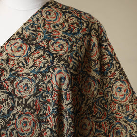 Multicolor - natural dyed cotton pedana kalamkari fabric 30