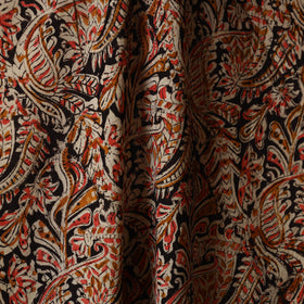Multicolor - natural dyed cotton pedana kalamkari fabric 34
