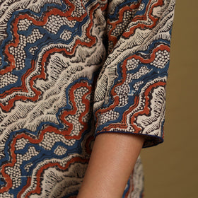 Multicolor - natural dyed cotton straight hand kurta 23