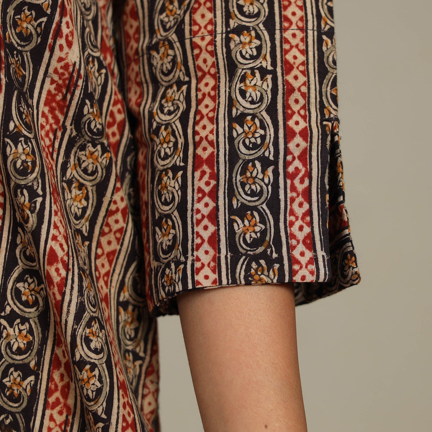 Multicolor Natural Dyed Cotton Straight Pedana Kalamkari Print Kurta