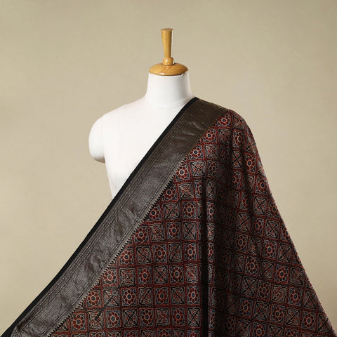 Natural dyed dola silk hand fabric 05 - handcrafted