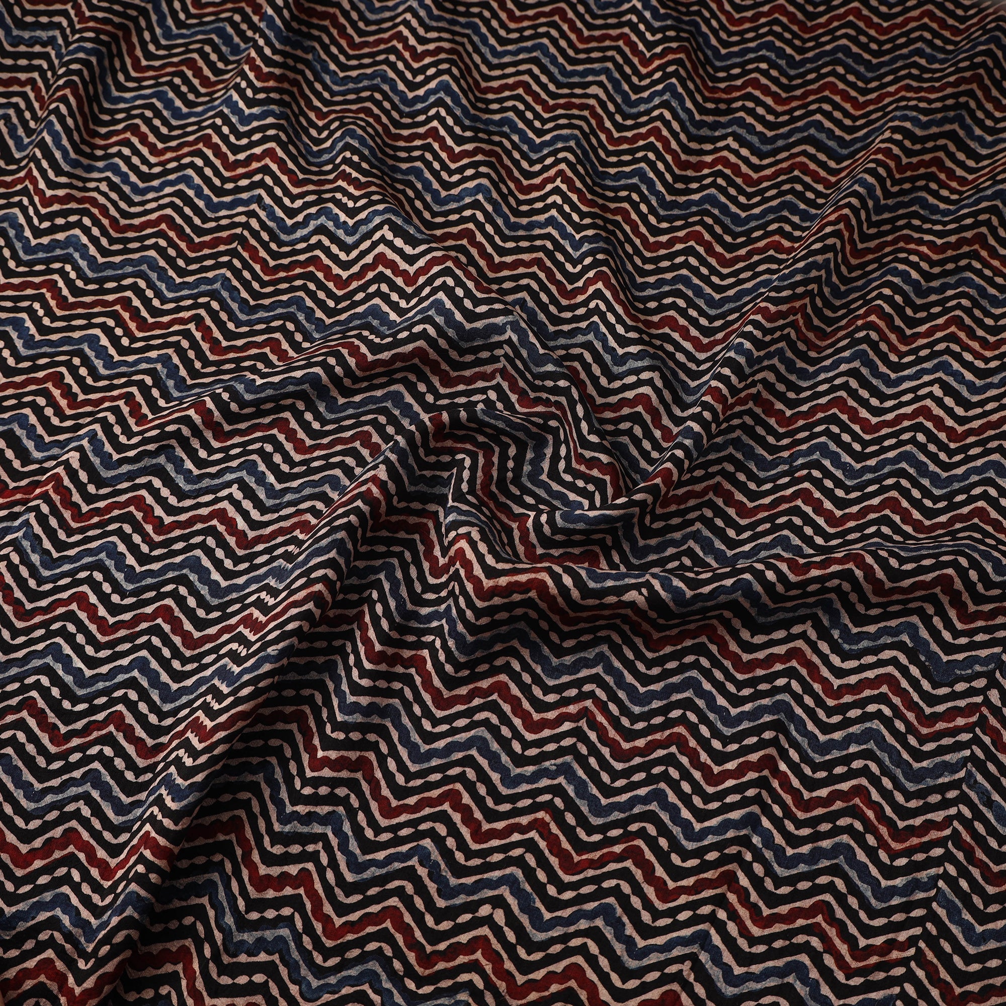 Natural dyed dola silk hand fabric 06 - handcrafted