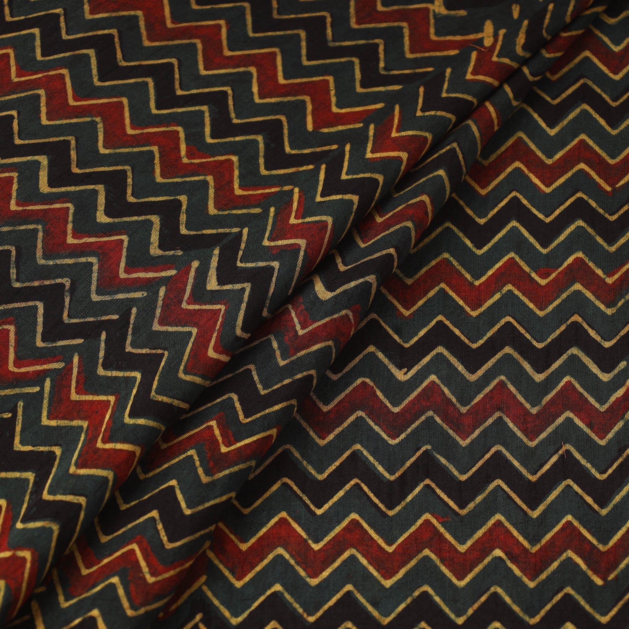 Natural dyed dola silk hand fabric 43 - handcrafted