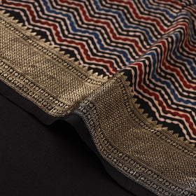 Natural dyed dola silk hand fabric 48 - handcrafted