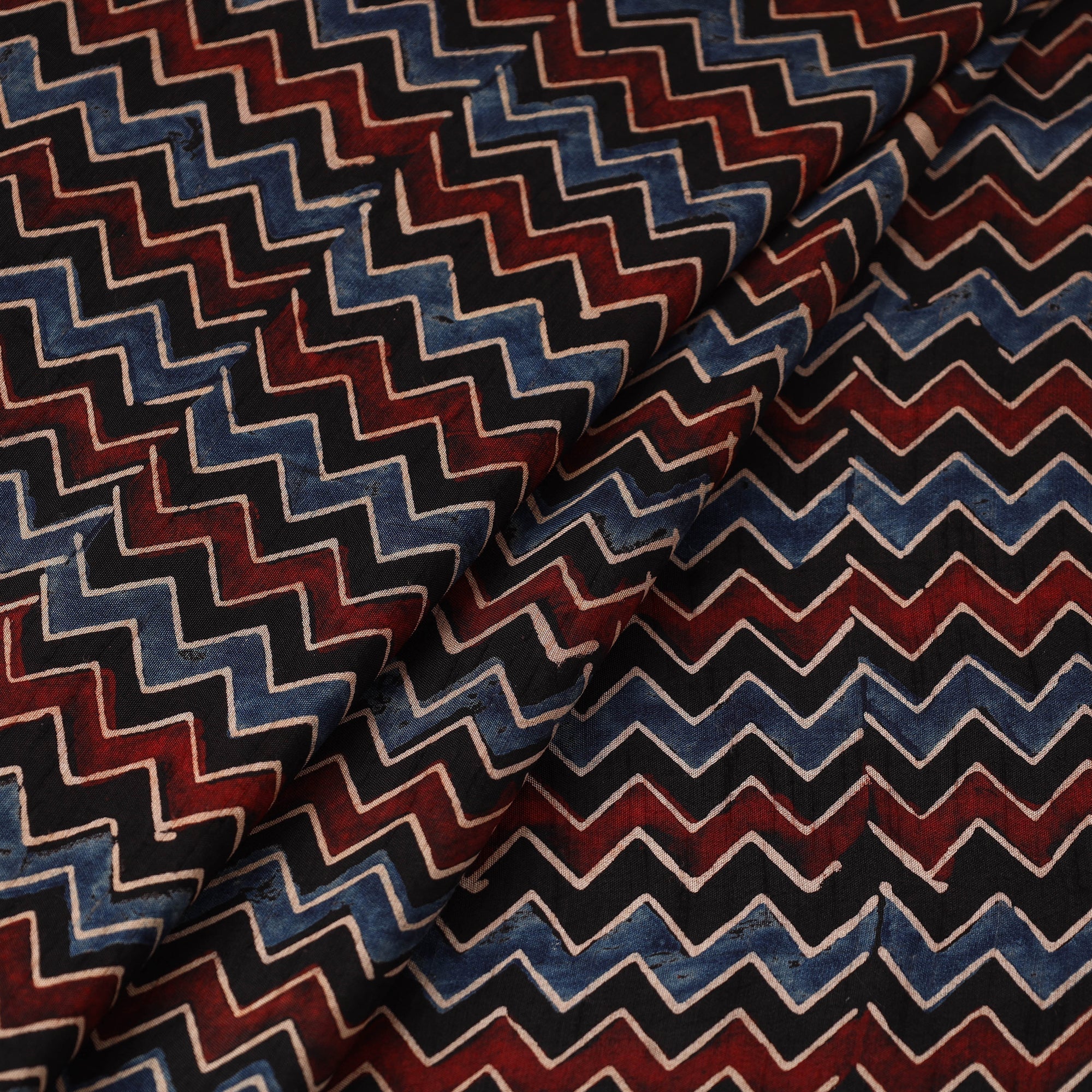 Natural dyed dola silk hand fabric 49 - handcrafted