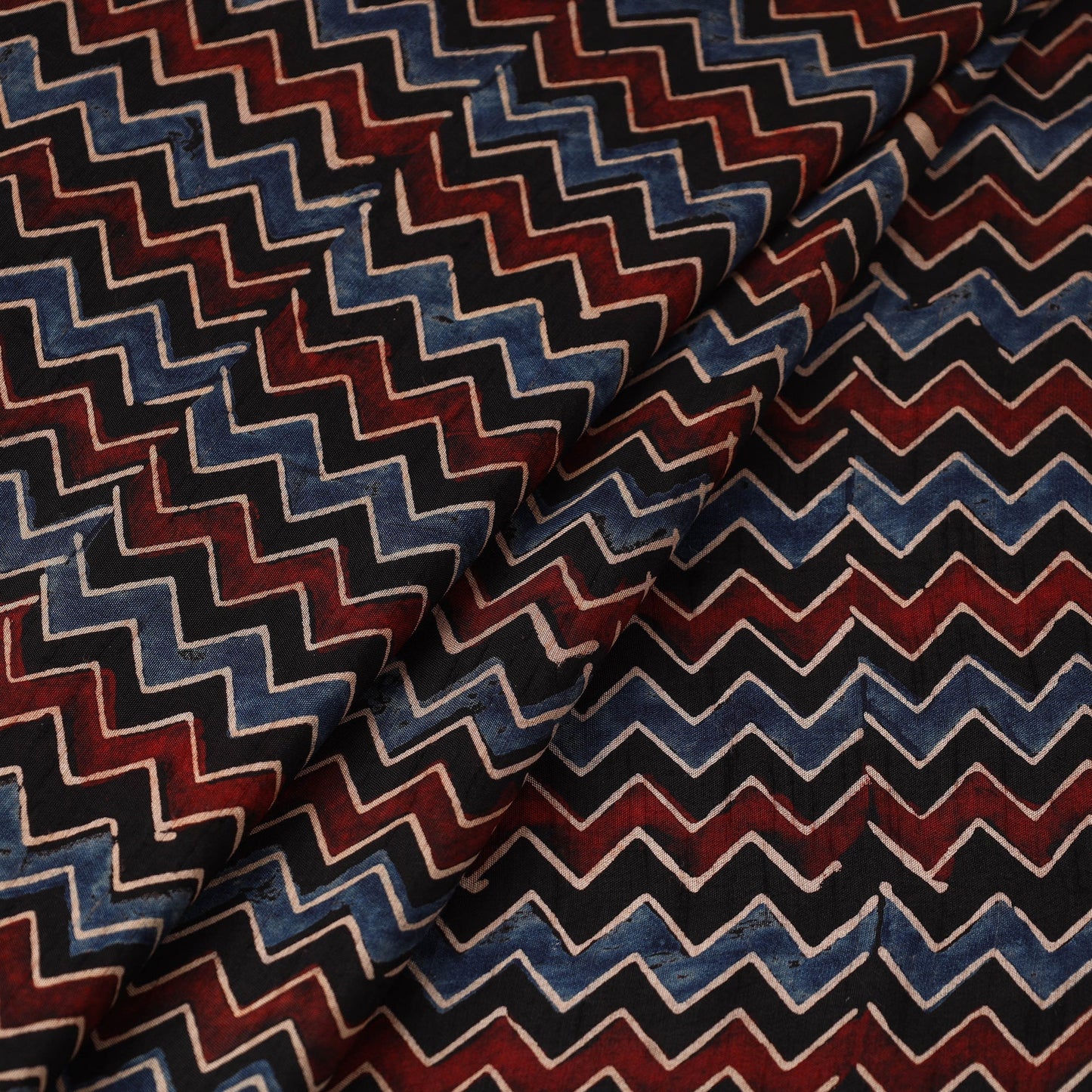 Natural dyed dola silk hand fabric 49 - handcrafted