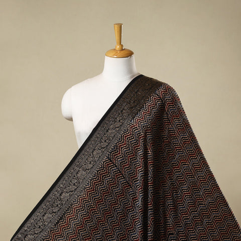 Natural dyed dola silk hand fabric 56 - handcrafted