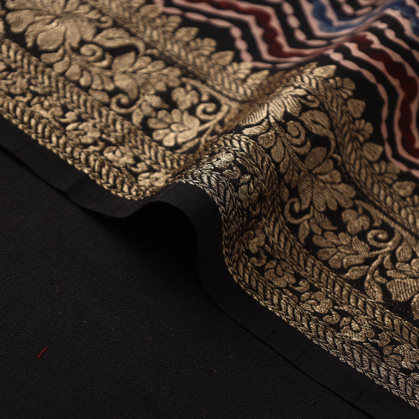 Natural dyed dola silk hand fabric 56 - handcrafted