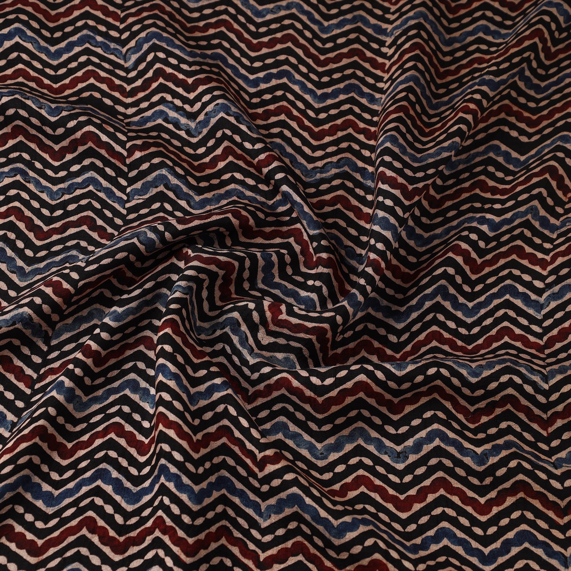 Natural dyed dola silk hand fabric 56 - handcrafted