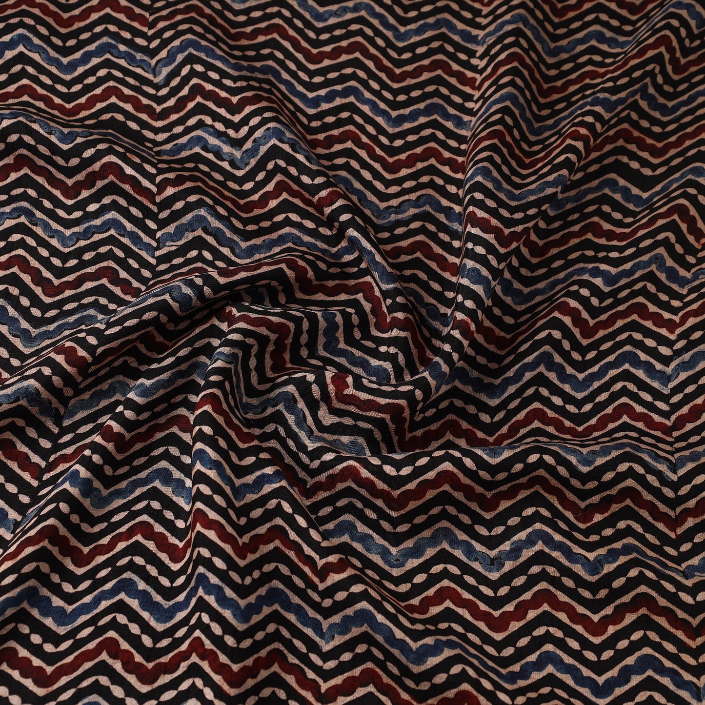 Natural dyed dola silk hand fabric 56 - handcrafted