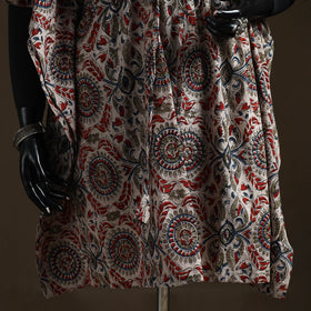 Natural dyed hand block kalamkari print cotton kaftan